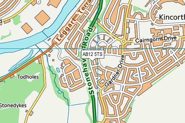AB12 5TS map - OS VectorMap District (Ordnance Survey) AB12 5TS map - OS VectorMap District (Ordnance Survey)