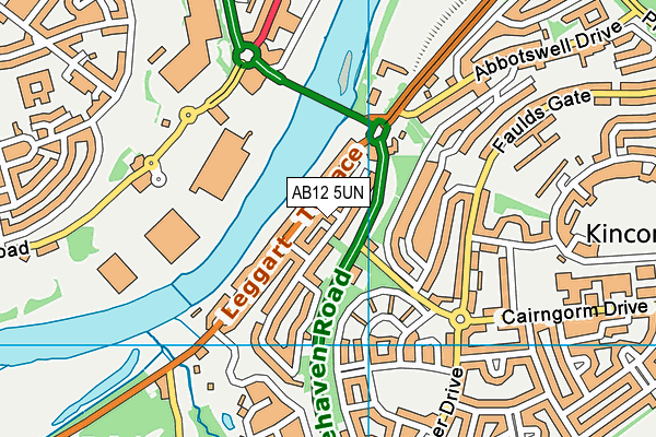 AB12 5UN map - OS VectorMap District (Ordnance Survey) AB12 5UN map - OS VectorMap District (Ordnance Survey)