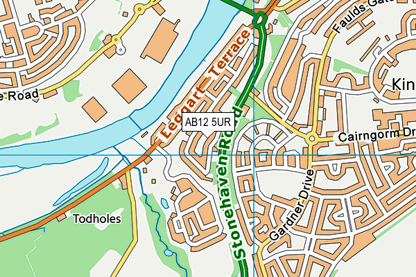 AB12 5UR map - OS VectorMap District (Ordnance Survey) AB12 5UR map - OS VectorMap District (Ordnance Survey)
