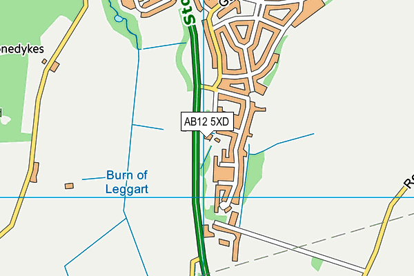 AB12 5XD map - OS VectorMap District (Ordnance Survey) AB12 5XD map - OS VectorMap District (Ordnance Survey)