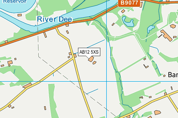 AB12 5XS map - OS VectorMap District (Ordnance Survey) AB12 5XS map - OS VectorMap District (Ordnance Survey)