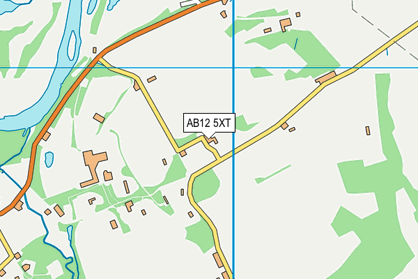 AB12 5XT map - OS VectorMap District (Ordnance Survey) AB12 5XT map - OS VectorMap District (Ordnance Survey)