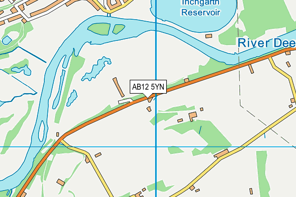 AB12 5YN map - OS VectorMap District (Ordnance Survey)
