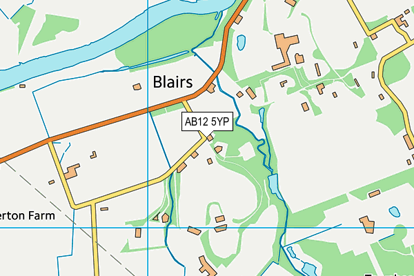 AB12 5YP map - OS VectorMap District (Ordnance Survey) AB12 5YP map - OS VectorMap District (Ordnance Survey)