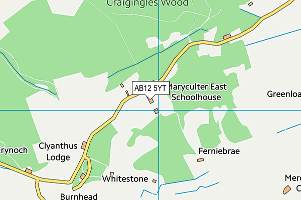 AB12 5YT map - OS VectorMap District (Ordnance Survey) AB12 5YT map - OS VectorMap District (Ordnance Survey)