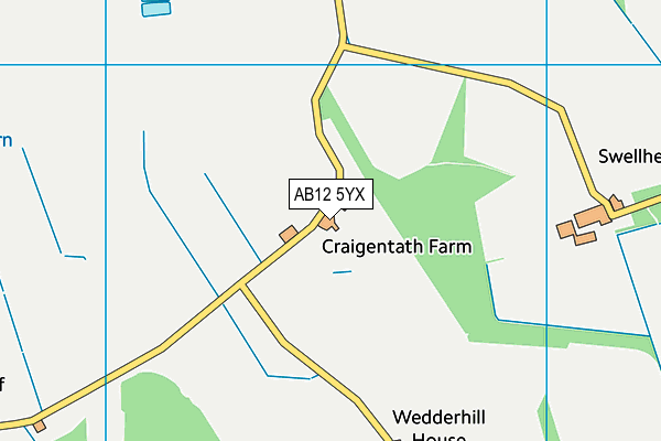 AB12 5YX map - OS VectorMap District (Ordnance Survey) AB12 5YX map - OS VectorMap District (Ordnance Survey)