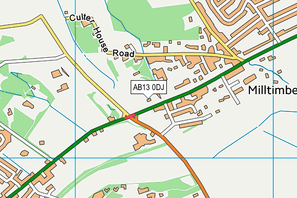 AB13 0DJ map - OS VectorMap District (Ordnance Survey) AB13 0DJ map - OS VectorMap District (Ordnance Survey)