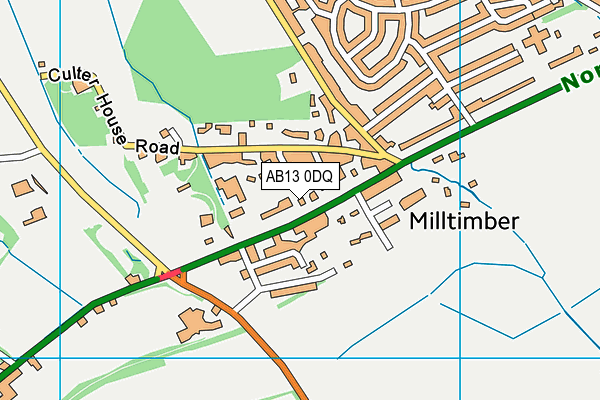 AB13 0DQ map - OS VectorMap District (Ordnance Survey) AB13 0DQ map - OS VectorMap District (Ordnance Survey)