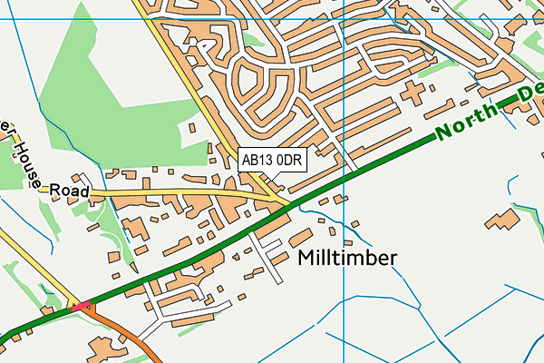 AB13 0DR map - OS VectorMap District (Ordnance Survey) AB13 0DR map - OS VectorMap District (Ordnance Survey)