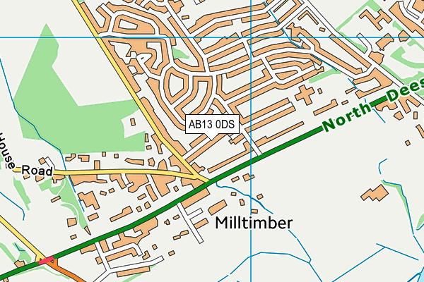 AB13 0DS map - OS VectorMap District (Ordnance Survey) AB13 0DS map - OS VectorMap District (Ordnance Survey)