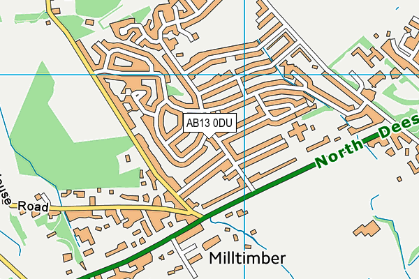 AB13 0DU map - OS VectorMap District (Ordnance Survey) AB13 0DU map - OS VectorMap District (Ordnance Survey)