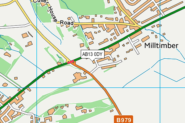 AB13 0DY map - OS VectorMap District (Ordnance Survey) AB13 0DY map - OS VectorMap District (Ordnance Survey)