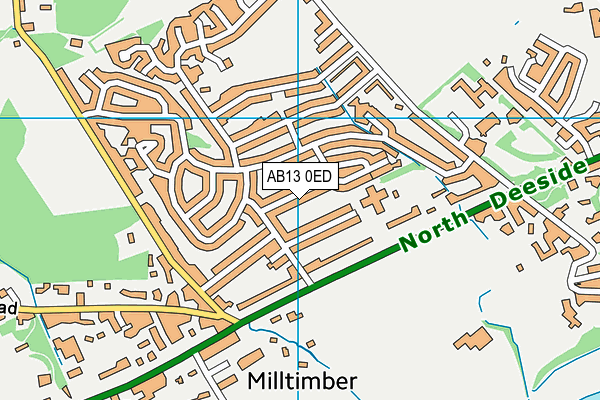 AB13 0ED map - OS VectorMap District (Ordnance Survey) AB13 0ED map - OS VectorMap District (Ordnance Survey)