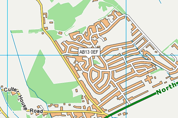 AB13 0EF map - OS VectorMap District (Ordnance Survey) AB13 0EF map - OS VectorMap District (Ordnance Survey)