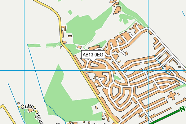 AB13 0EG map - OS VectorMap District (Ordnance Survey) AB13 0EG map - OS VectorMap District (Ordnance Survey)