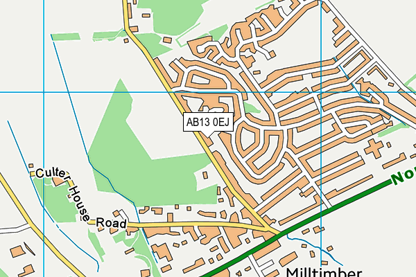 AB13 0EJ map - OS VectorMap District (Ordnance Survey) AB13 0EJ map - OS VectorMap District (Ordnance Survey)