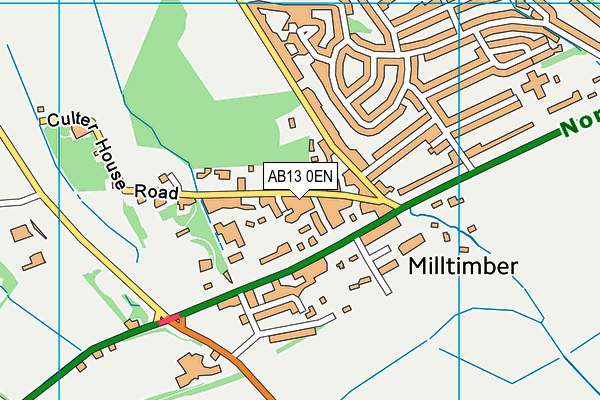 AB13 0EN map - OS VectorMap District (Ordnance Survey) AB13 0EN map - OS VectorMap District (Ordnance Survey)