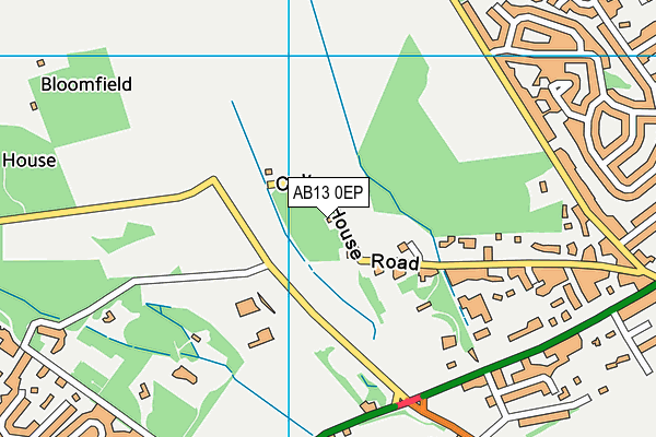 AB13 0EP map - OS VectorMap District (Ordnance Survey) AB13 0EP map - OS VectorMap District (Ordnance Survey)