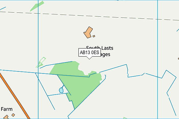 AB13 0ES map - OS VectorMap District (Ordnance Survey) AB13 0ES map - OS VectorMap District (Ordnance Survey)