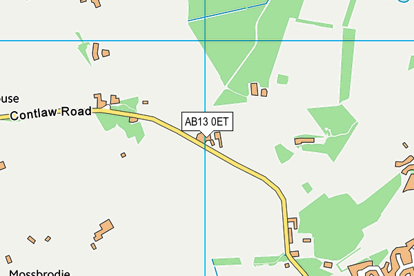 AB13 0ET map - OS VectorMap District (Ordnance Survey)