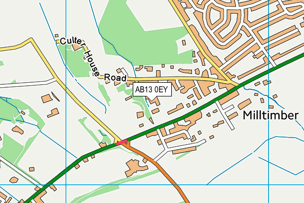 AB13 0EY map - OS VectorMap District (Ordnance Survey) AB13 0EY map - OS VectorMap District (Ordnance Survey)