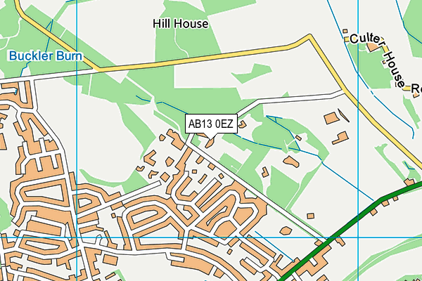 AB13 0EZ map - OS VectorMap District (Ordnance Survey) AB13 0EZ map - OS VectorMap District (Ordnance Survey)