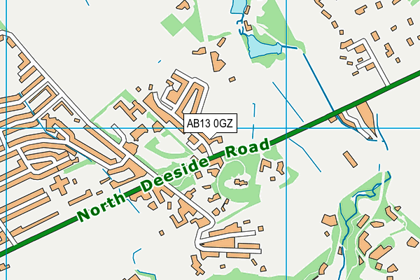AB13 0GZ map - OS VectorMap District (Ordnance Survey) AB13 0GZ map - OS VectorMap District (Ordnance Survey)
