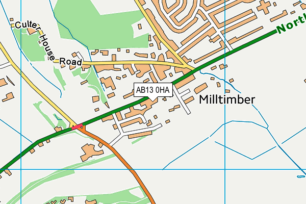 AB13 0HA map - OS VectorMap District (Ordnance Survey) AB13 0HA map - OS VectorMap District (Ordnance Survey)