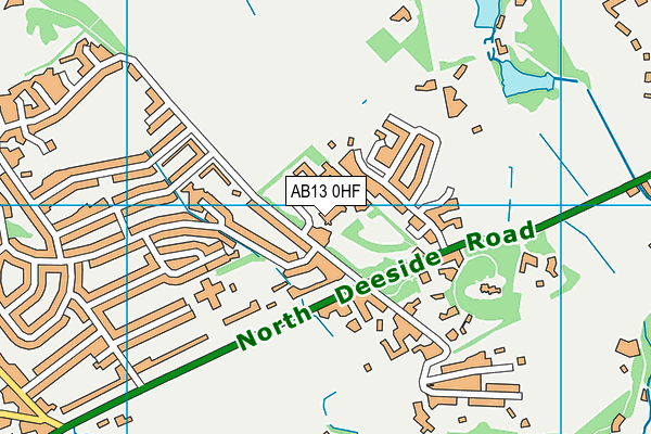 AB13 0HF map - OS VectorMap District (Ordnance Survey) AB13 0HF map - OS VectorMap District (Ordnance Survey)