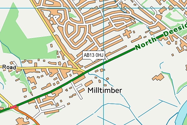 AB13 0HJ map - OS VectorMap District (Ordnance Survey) AB13 0HJ map - OS VectorMap District (Ordnance Survey)