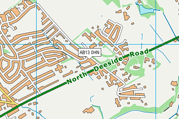 AB13 0HN map - OS VectorMap District (Ordnance Survey) AB13 0HN map - OS VectorMap District (Ordnance Survey)