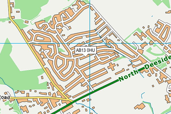 AB13 0HU map - OS VectorMap District (Ordnance Survey) AB13 0HU map - OS VectorMap District (Ordnance Survey)