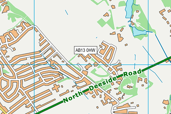 AB13 0HW map - OS VectorMap District (Ordnance Survey) AB13 0HW map - OS VectorMap District (Ordnance Survey)
