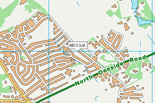 AB13 0JA map - OS VectorMap District (Ordnance Survey) AB13 0JA map - OS VectorMap District (Ordnance Survey)