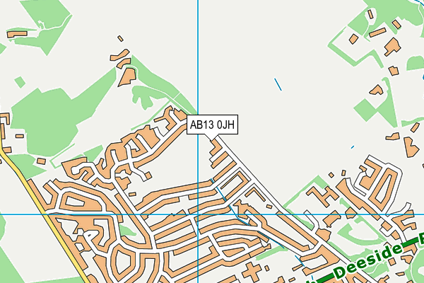 AB13 0JH map - OS VectorMap District (Ordnance Survey) AB13 0JH map - OS VectorMap District (Ordnance Survey)