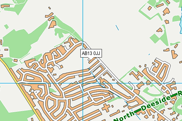 AB13 0JJ map - OS VectorMap District (Ordnance Survey) AB13 0JJ map - OS VectorMap District (Ordnance Survey)