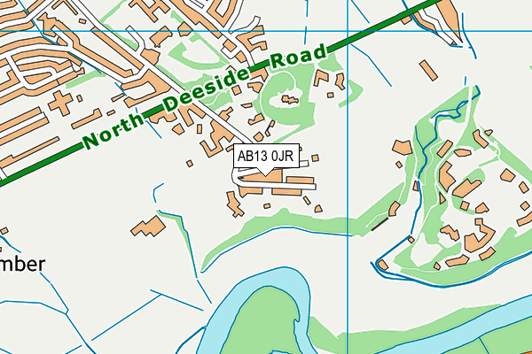 AB13 0JR map - OS VectorMap District (Ordnance Survey) AB13 0JR map - OS VectorMap District (Ordnance Survey)