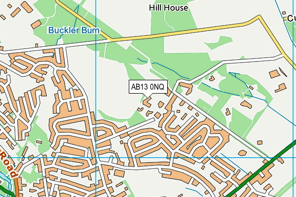 AB13 0NQ map - OS VectorMap District (Ordnance Survey) AB13 0NQ map - OS VectorMap District (Ordnance Survey)