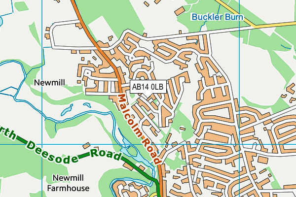 AB14 0LB map - OS VectorMap District (Ordnance Survey) AB14 0LB map - OS VectorMap District (Ordnance Survey)