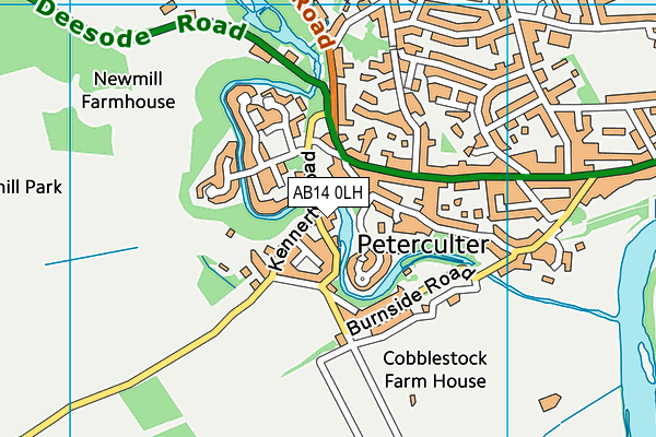 AB14 0LH map - OS VectorMap District (Ordnance Survey) AB14 0LH map - OS VectorMap District (Ordnance Survey)