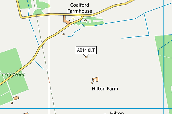 AB14 0LT map - OS VectorMap District (Ordnance Survey) AB14 0LT map - OS VectorMap District (Ordnance Survey)