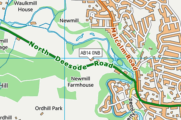 AB14 0NB map - OS VectorMap District (Ordnance Survey) AB14 0NB map - OS VectorMap District (Ordnance Survey)