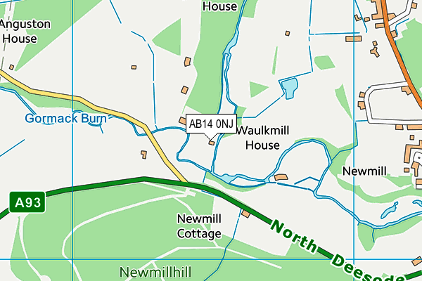 AB14 0NJ map - OS VectorMap District (Ordnance Survey) AB14 0NJ map - OS VectorMap District (Ordnance Survey)