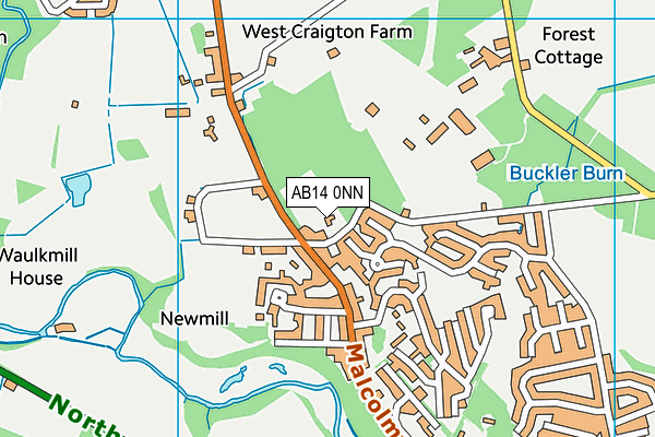 AB14 0NN map - OS VectorMap District (Ordnance Survey) AB14 0NN map - OS VectorMap District (Ordnance Survey)