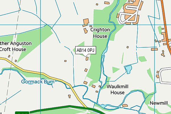 AB14 0PJ map - OS VectorMap District (Ordnance Survey) AB14 0PJ map - OS VectorMap District (Ordnance Survey)