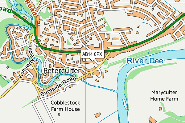 AB14 0PX map - OS VectorMap District (Ordnance Survey) AB14 0PX map - OS VectorMap District (Ordnance Survey)
