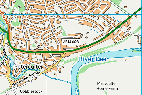 AB14 0QB map - OS VectorMap District (Ordnance Survey) AB14 0QB map - OS VectorMap District (Ordnance Survey)