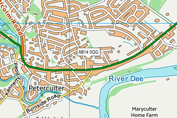 AB14 0QG map - OS VectorMap District (Ordnance Survey) AB14 0QG map - OS VectorMap District (Ordnance Survey)