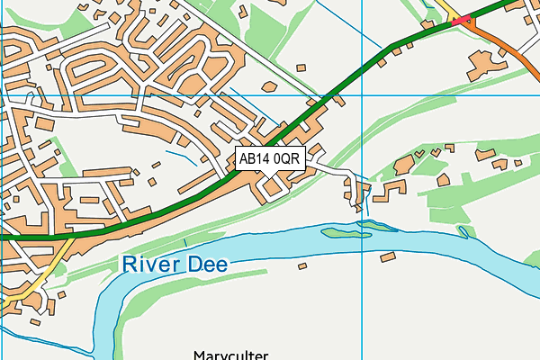 AB14 0QR map - OS VectorMap District (Ordnance Survey) AB14 0QR map - OS VectorMap District (Ordnance Survey)