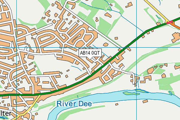 AB14 0QT map - OS VectorMap District (Ordnance Survey) AB14 0QT map - OS VectorMap District (Ordnance Survey)